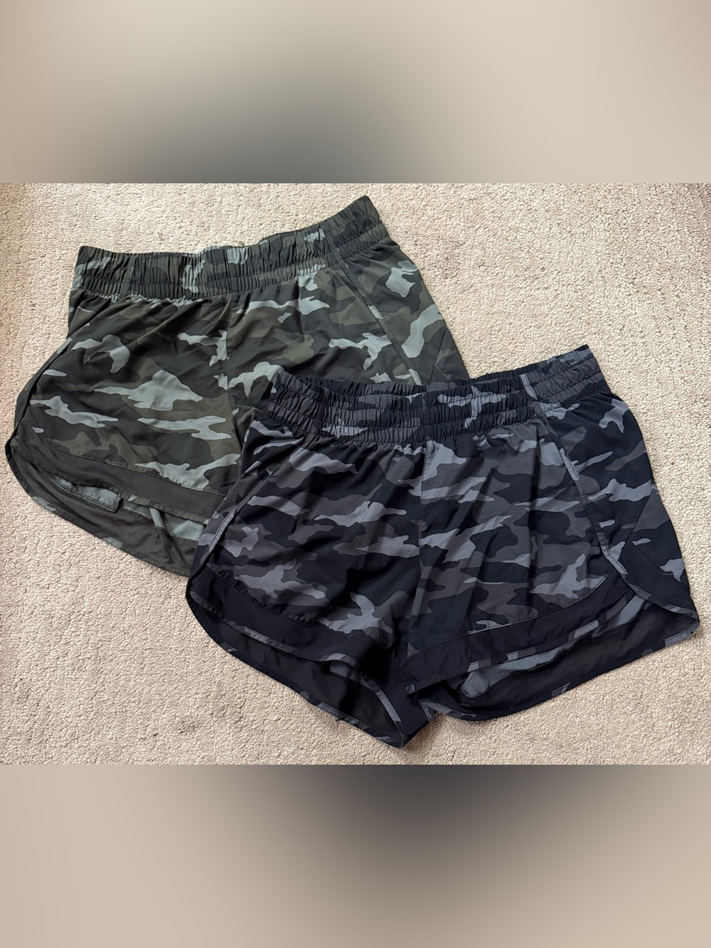 Athleta Printed Mesh Racer Run Shorts Bundle SZ Small